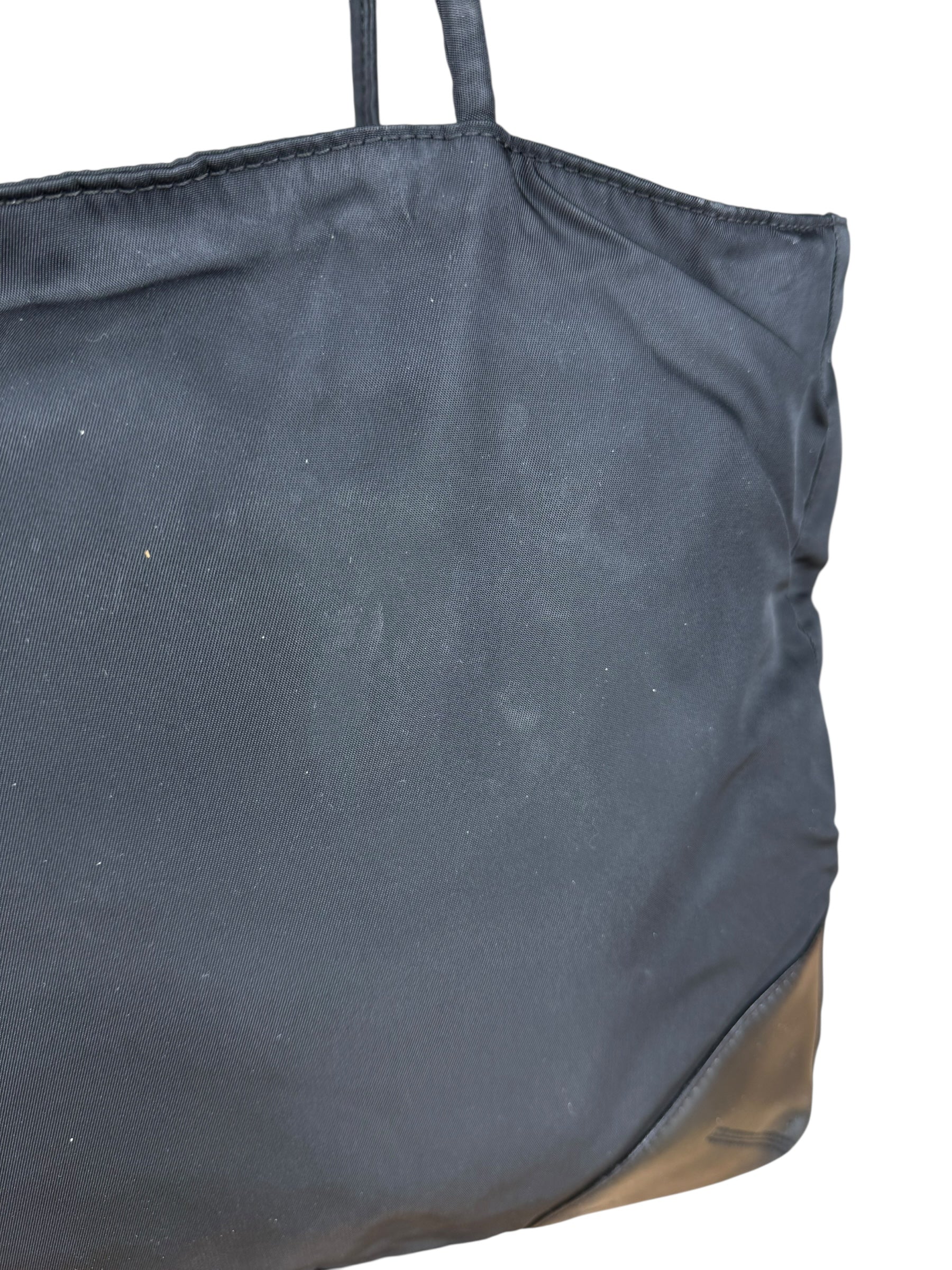 Prada Nylon & Leather Zip Tote