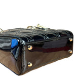 Dior Patent Cannage Mini Lady Dior Black