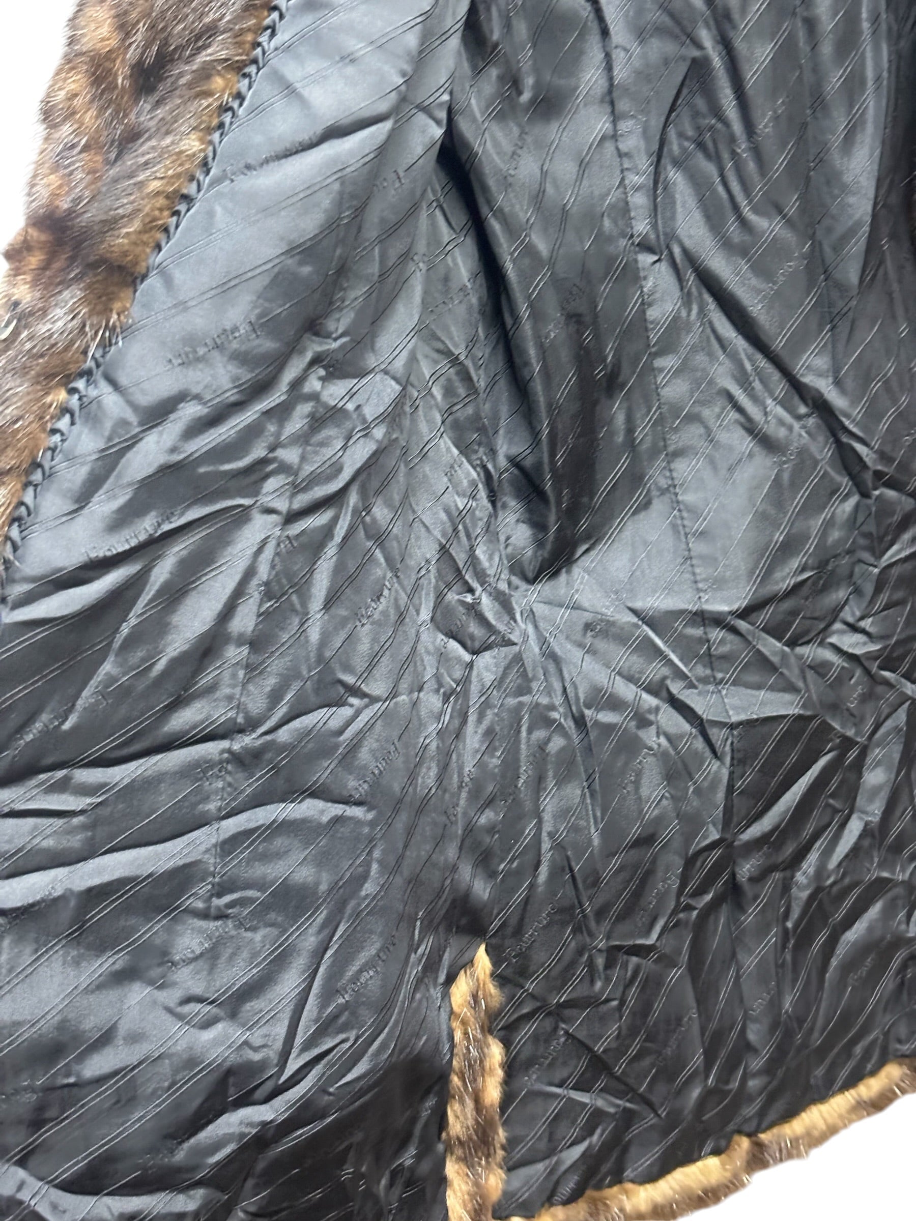 Fourrure Brown Mink Fur Coat