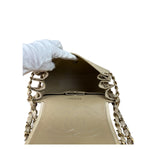 Chanel Beige Quilted Leather Accordion Double Flap Bag 2005
