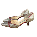 Manolo Blahnik Lizard Skin Kitten Heels