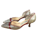 Manolo Blahnik Lizard Skin Kitten Heels