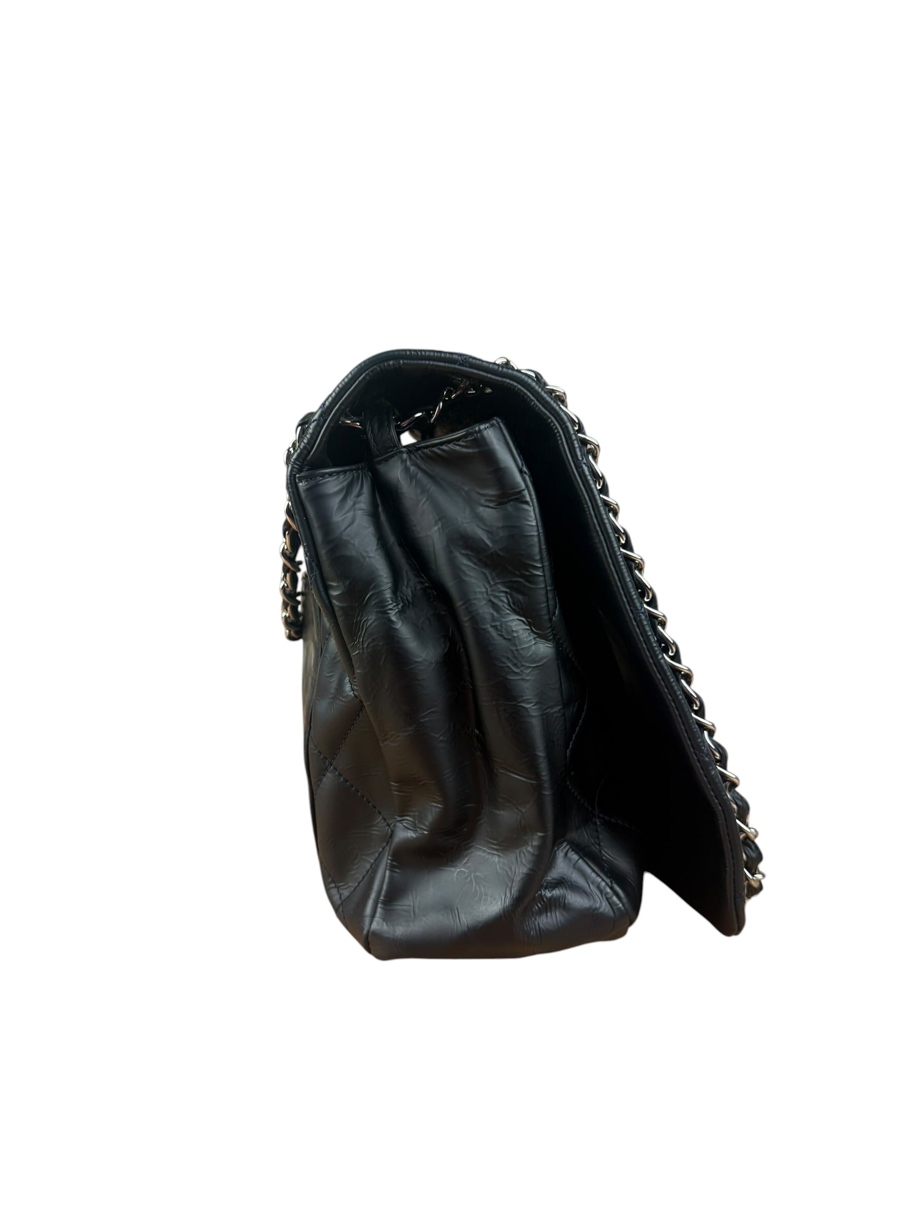 Chanel Black Leather Reissue 2.55 Flap Shoulder Bag 1999