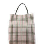 Burberry Vintage Light Pink Check Long Tote Bag