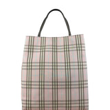 Burberry Vintage Light Pink Check Long Tote Bag