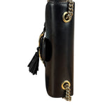 Gucci Black Leather Small Emily Chain Shoulder Bag