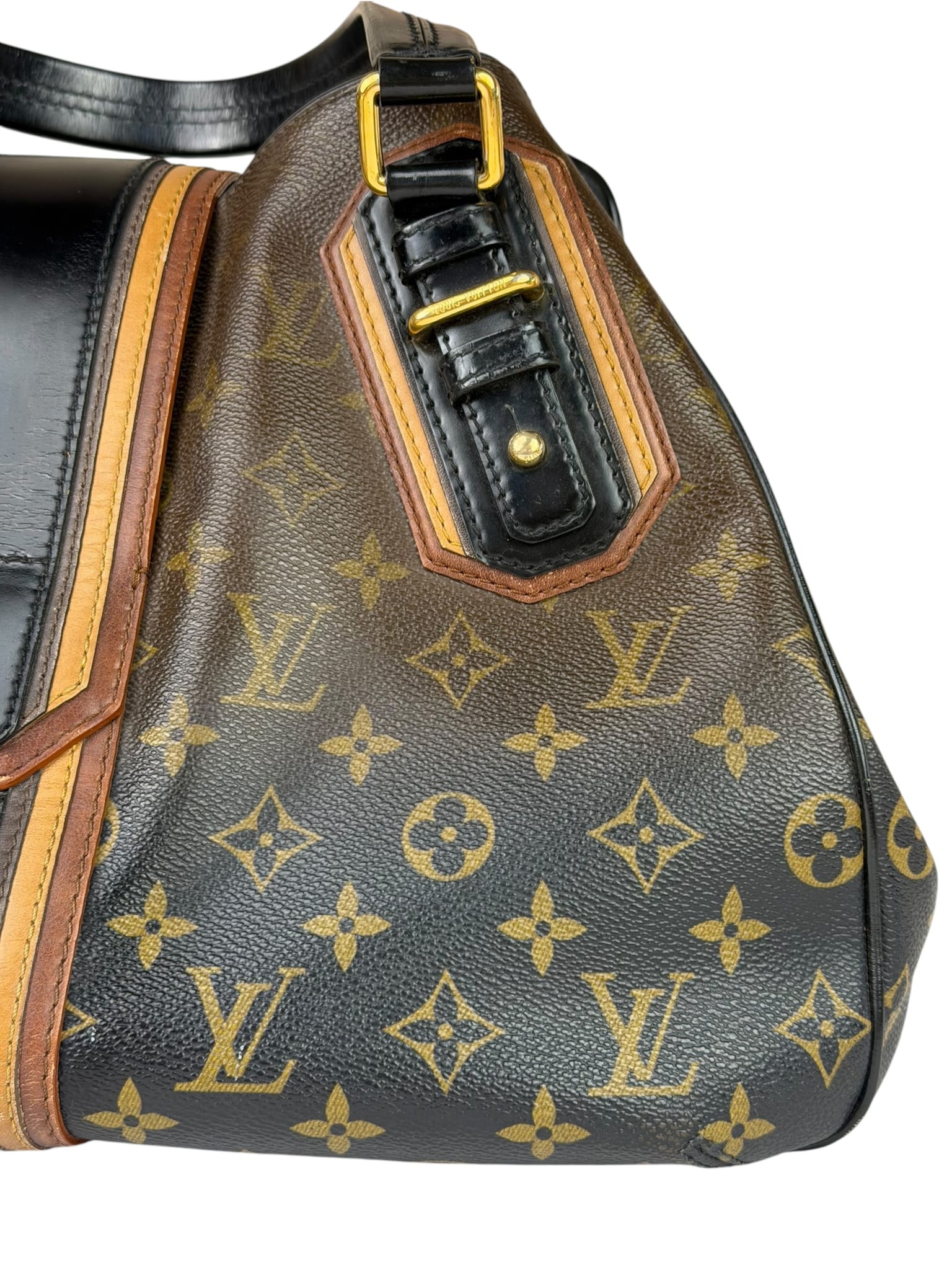 Louis Vuitton Limited Edition Brown/Black  Monogram Mirage Griet Handbag
