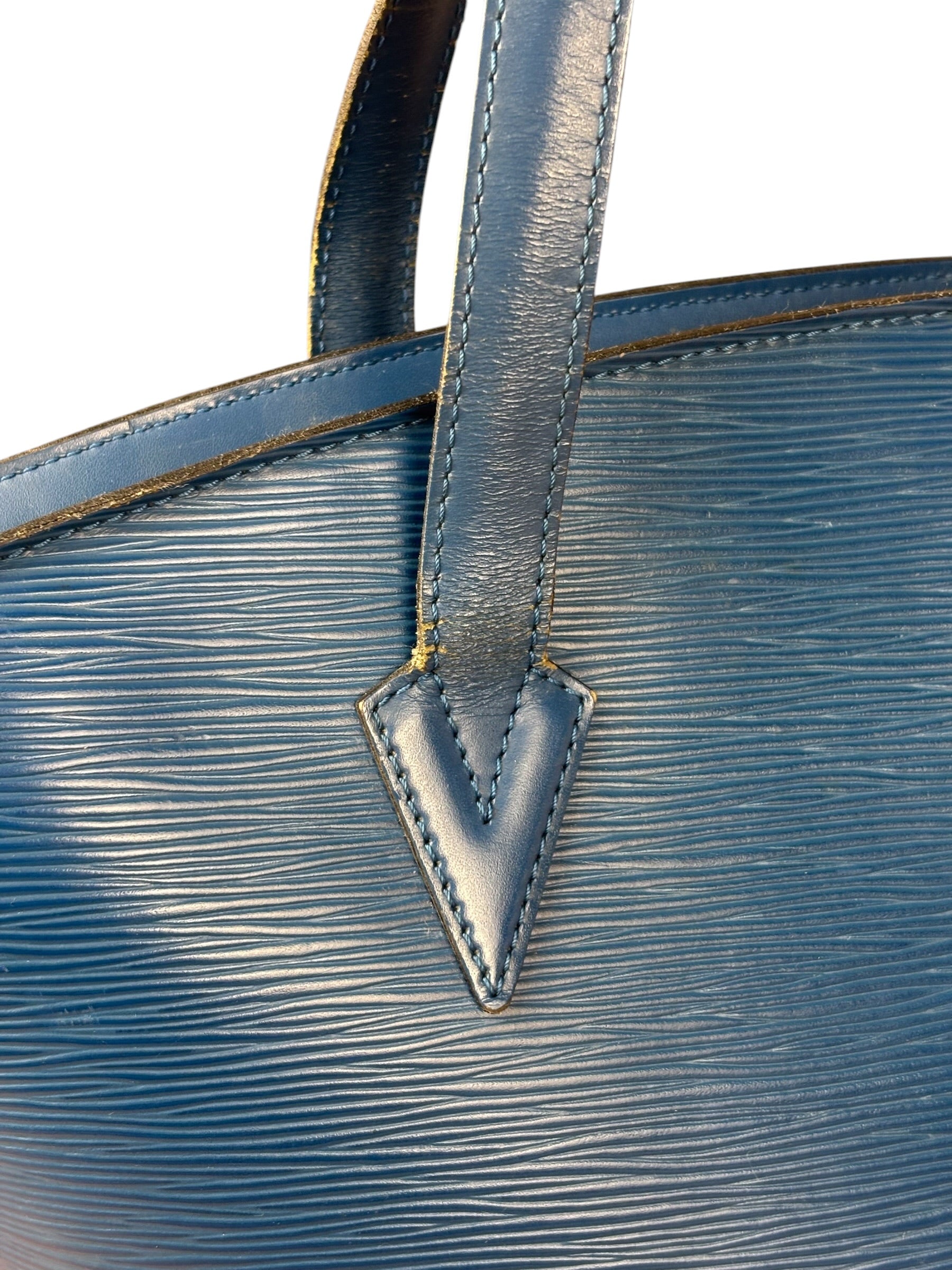 Louis Vuitton Blue Epi Saint Jacques GM Shoulder Bag