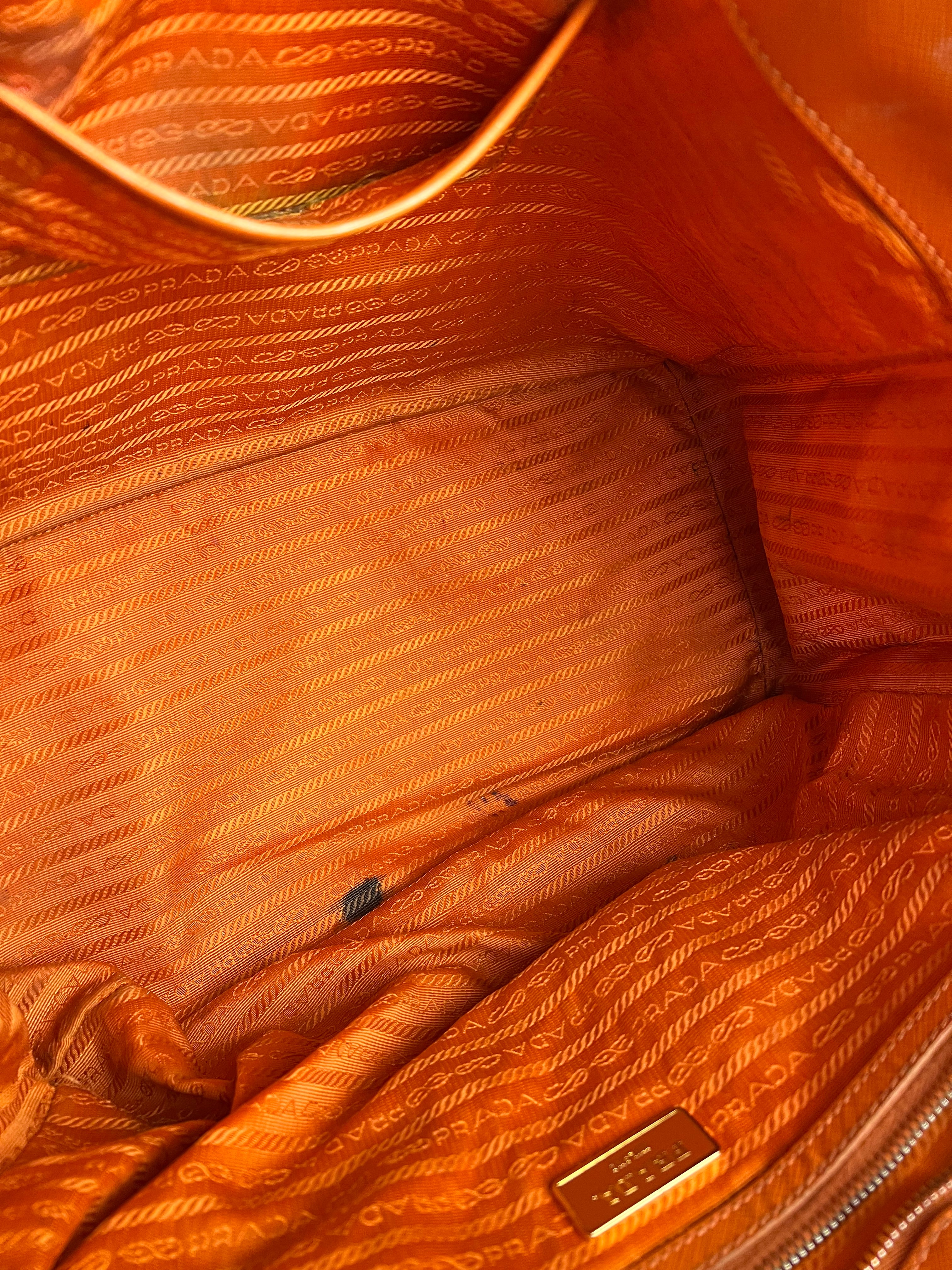 Prada Saffiano Lux Tote Orange