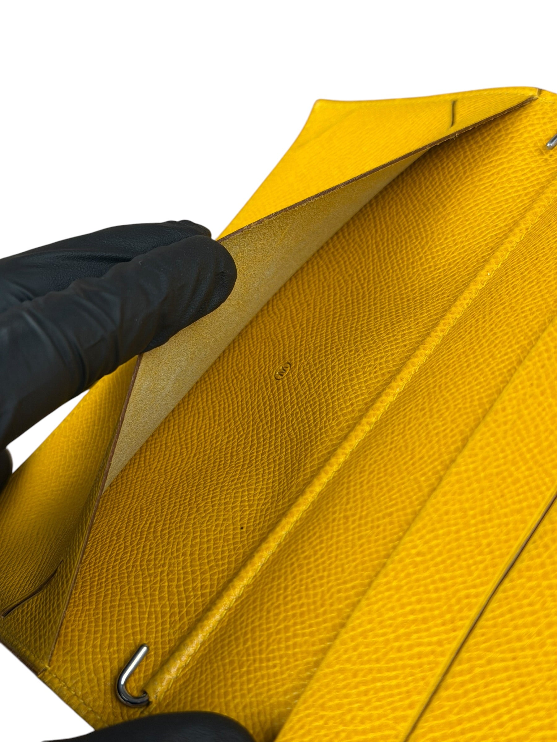 Hermes Yellow Leather Agenda Cover