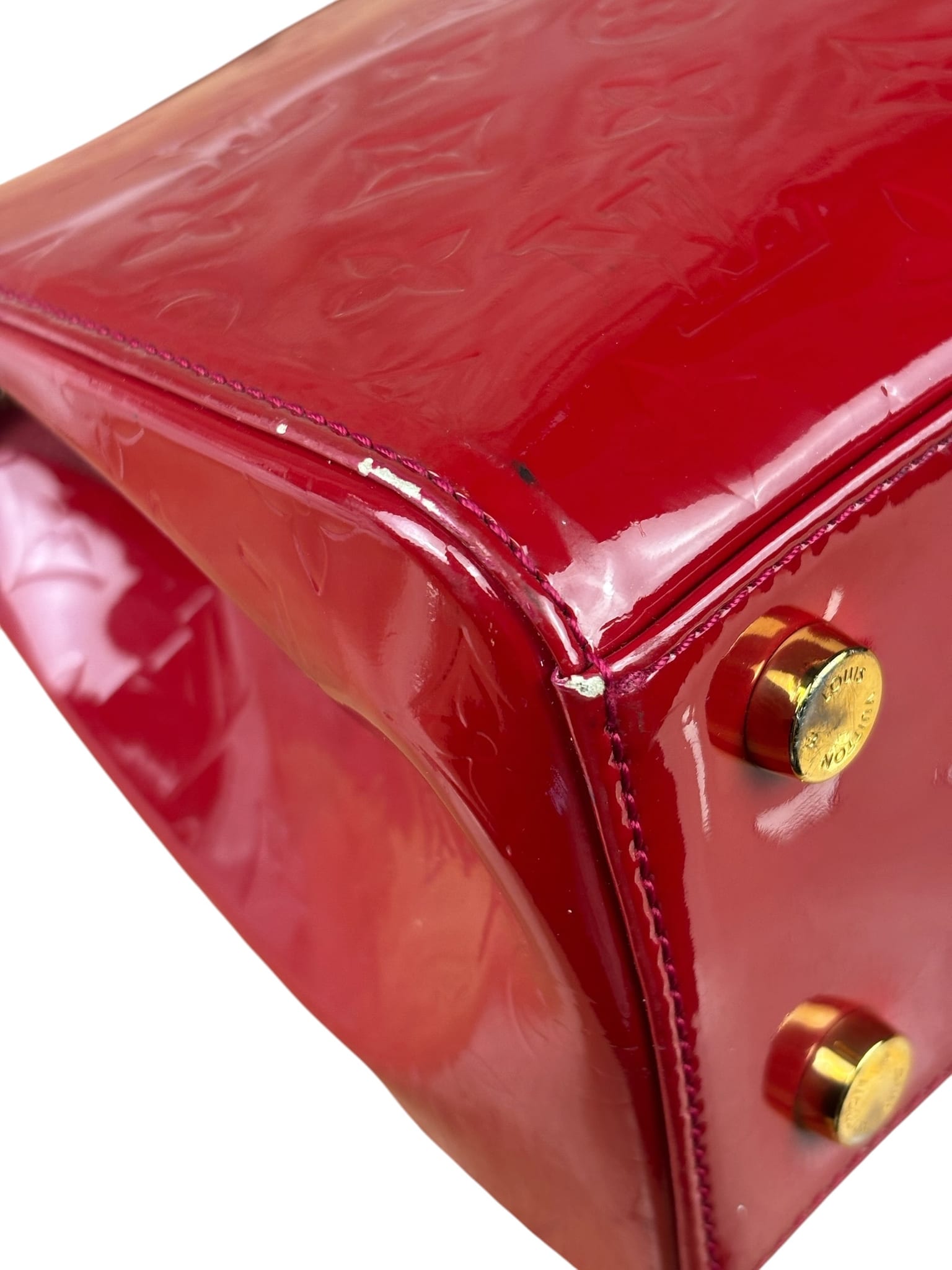 Louis Vuitton Red Vernis Brea Two-Way Bag PM