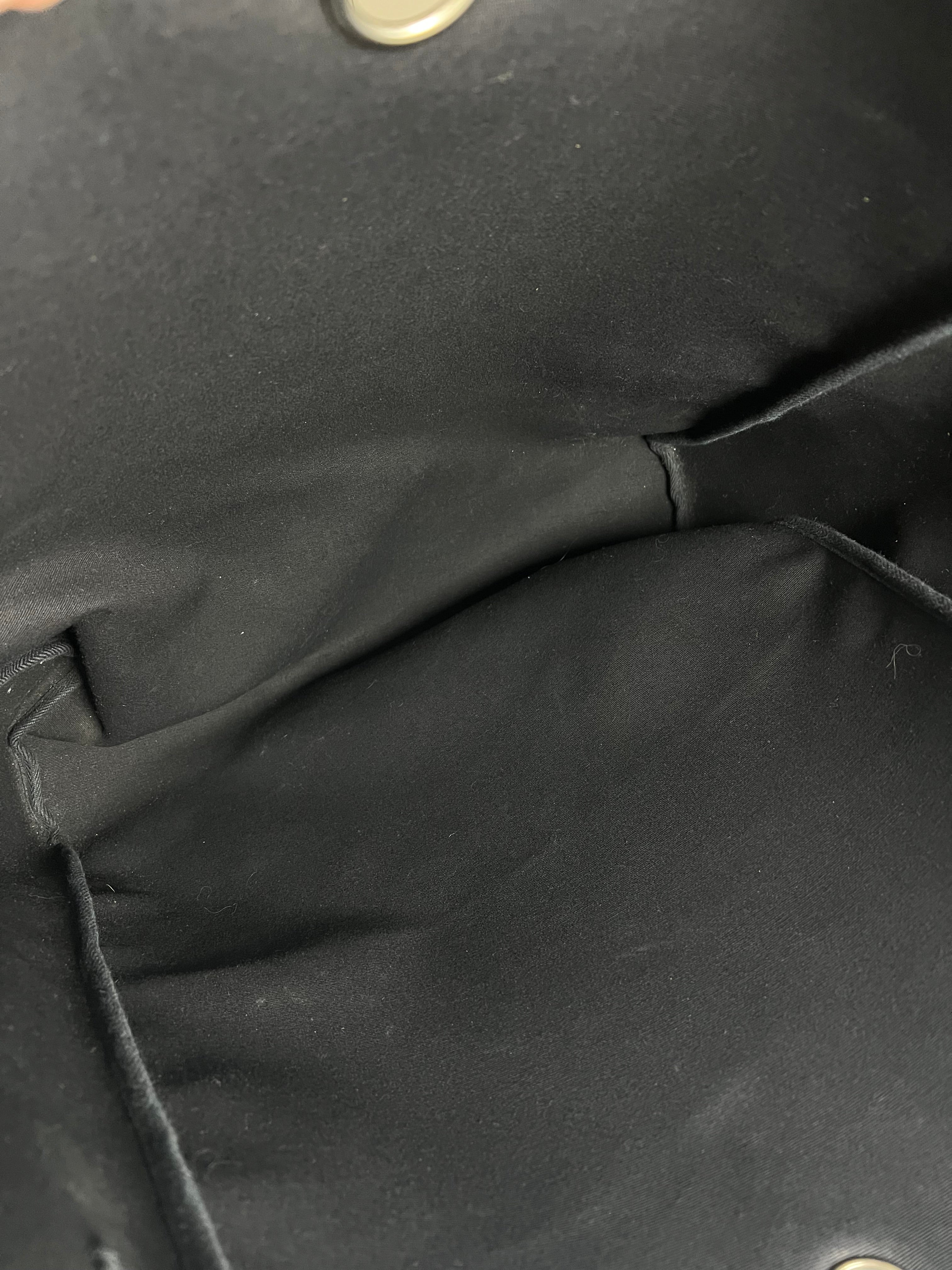 Hermes Black Toile Herbag 39 Handbag