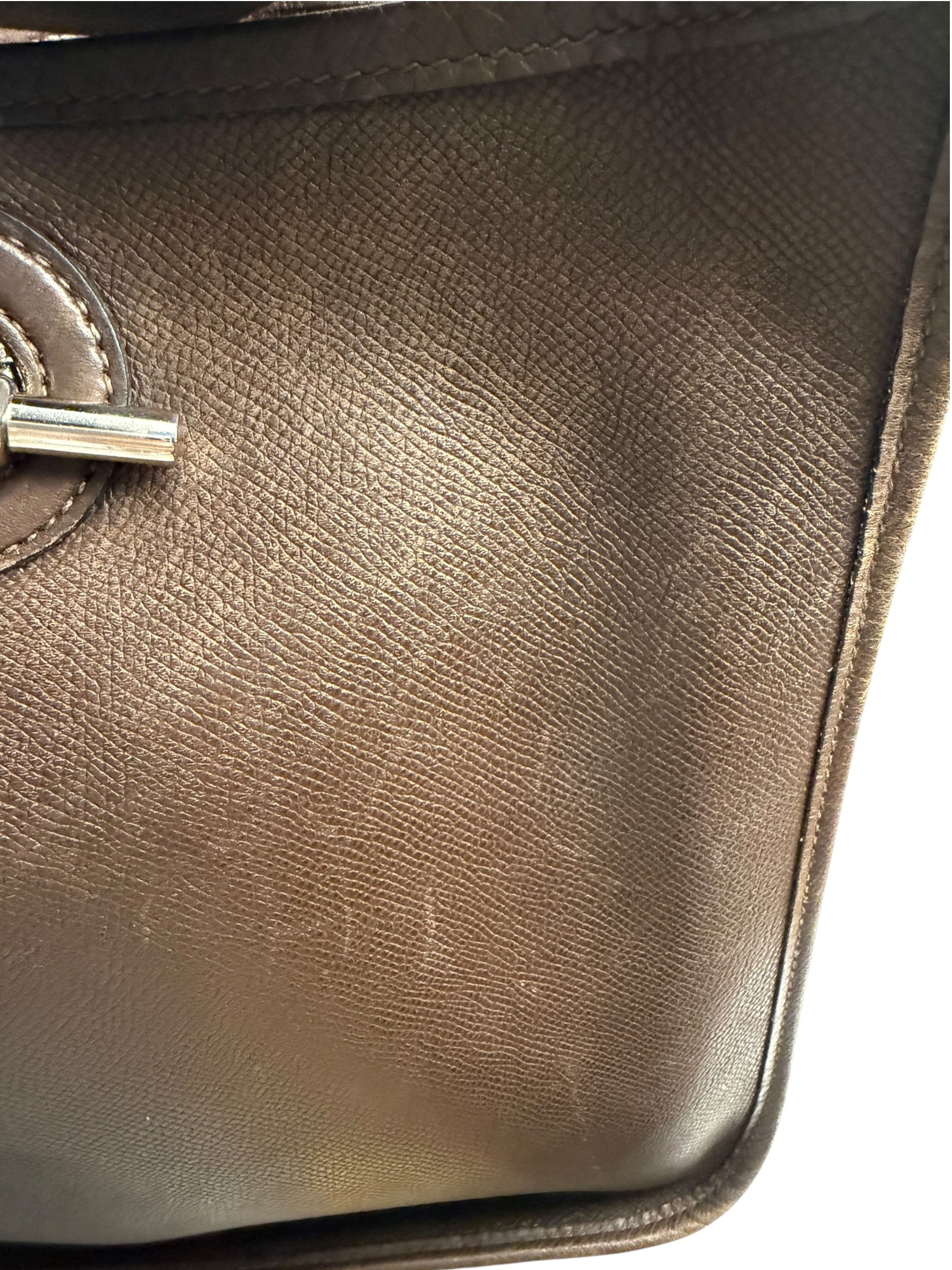 Hermes Brown Leather Vespa Crossbody PM