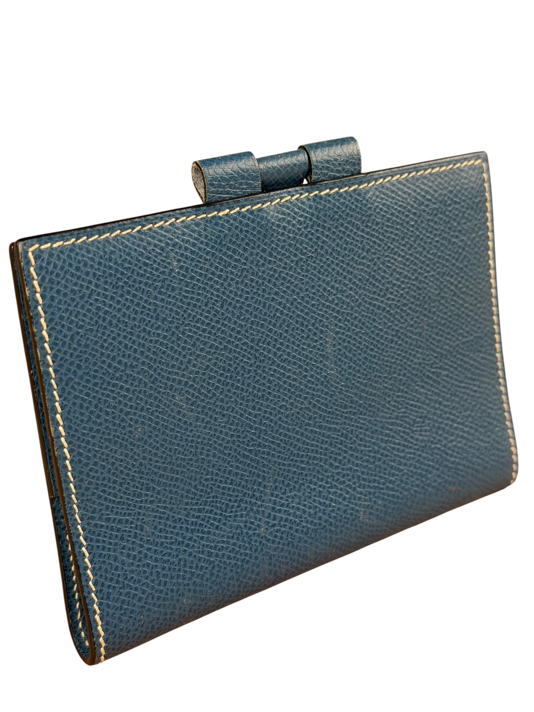 Hermes Blue Jean Leather Agenda Mini Cover