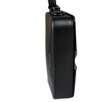 Off-White Black/White Leather Binder Clip Crossbody Bag