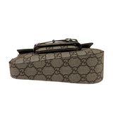 Gucci Beige Leather GG Horsebit 1955 Asymmentric Two-Way Bag