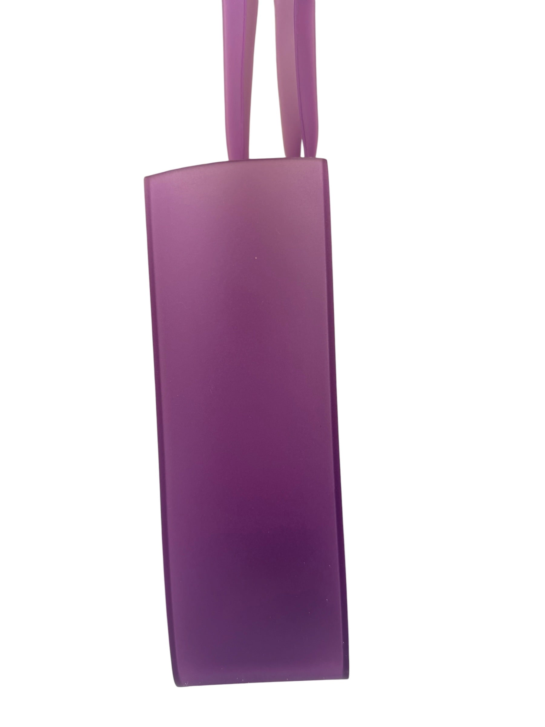 Chanel Vinatge Purple Jelly Rubber Tote Bag