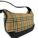 Burberry Haymarket Check Shadow Horse Canvas Shoulder Bag