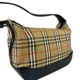Burberry Haymarket Check Shadow Horse Canvas Shoulder Bag