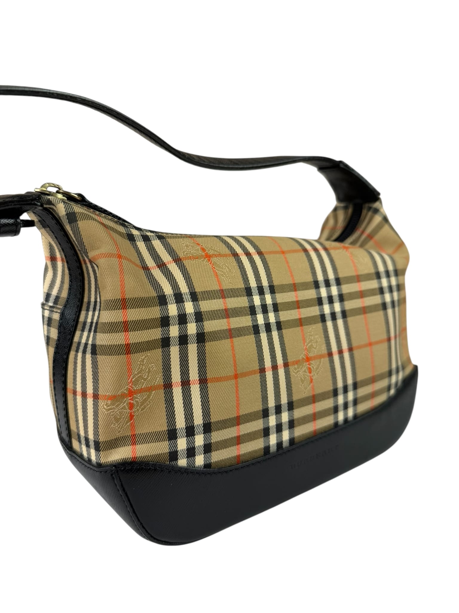 Burberry Haymarket Check Shadow Horse Canvas Shoulder Bag