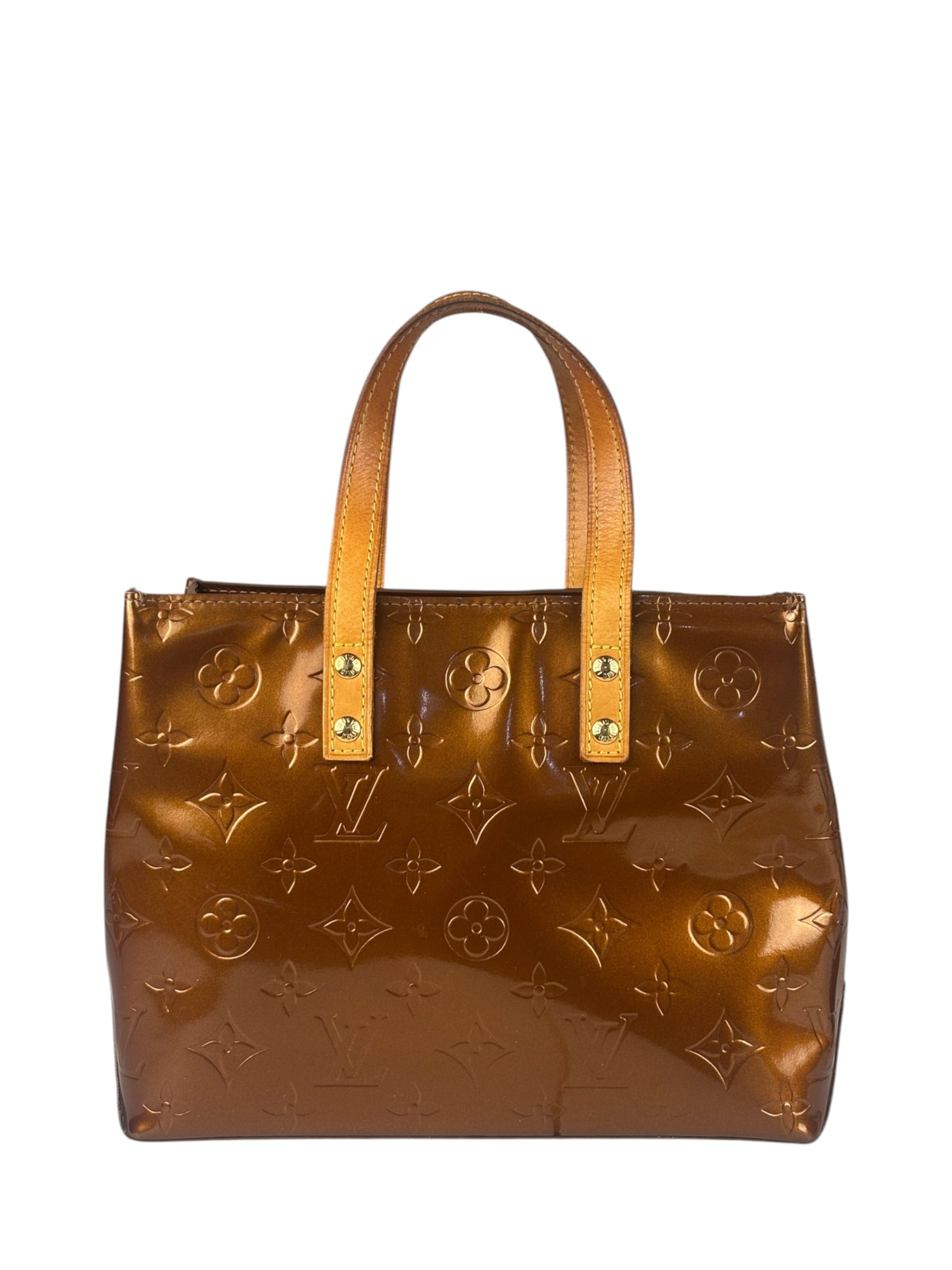 Louis Vuitton Monogram Bronze Vernis Reade PM