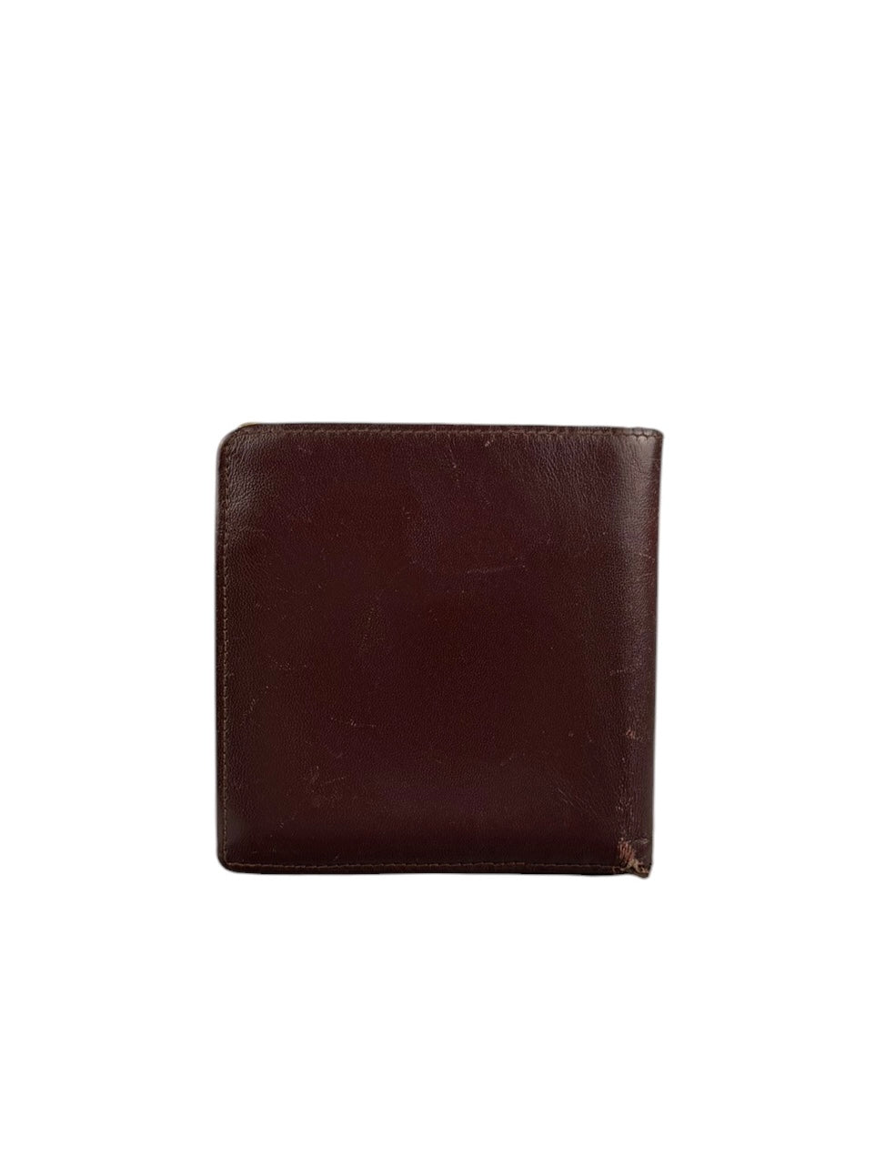 Cartier Vintage Bordeaux Burgundy Leather Bifold Wallet