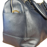 Tory Burch Saffiano Leather Navy Boston Bag