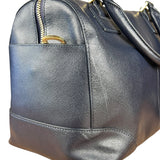 Tory Burch Saffiano Leather Navy Boston Bag