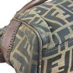 Fendi Leather Trim Zucca Canvas Du Jour Tote Bag
