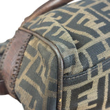 Fendi Leather Trim Zucca Canvas Du Jour Tote Bag