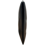 Yves Saint Laurent Black Leather Logo Zipped Tablet Pouch Clutch