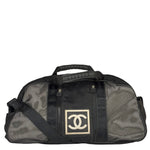 Chanel Black NylonSport Line Duffle Mesh Large Bag 2000's