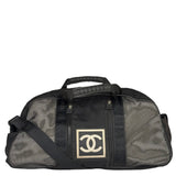 Chanel Black NylonSport Line Duffle Mesh Large Bag 2000's