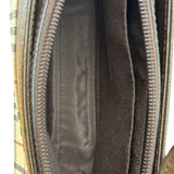Burberry Vintage Leather Trim House Check Pochette
