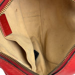 Gucci Red Leather Marmont Small Camera Bag