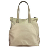 Prada Vintage Beige Nylon Top Handle Bag