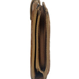Bottega Veneta Vintage Brown Leather Woven Intrecciato Wallet