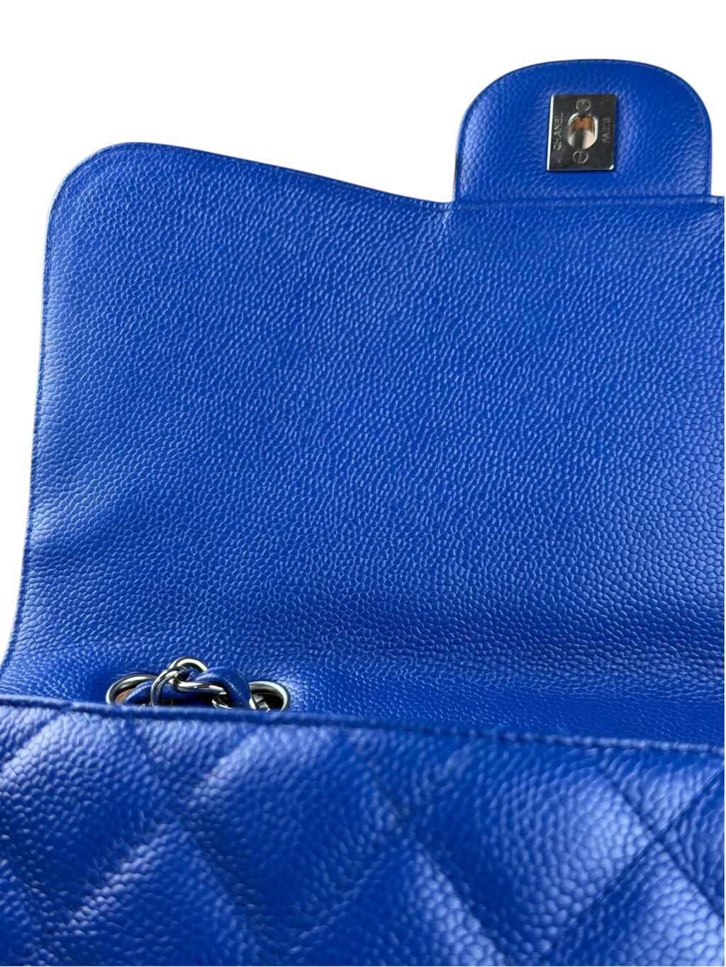 Chanel Royal Blue Caviar M Flap 2009