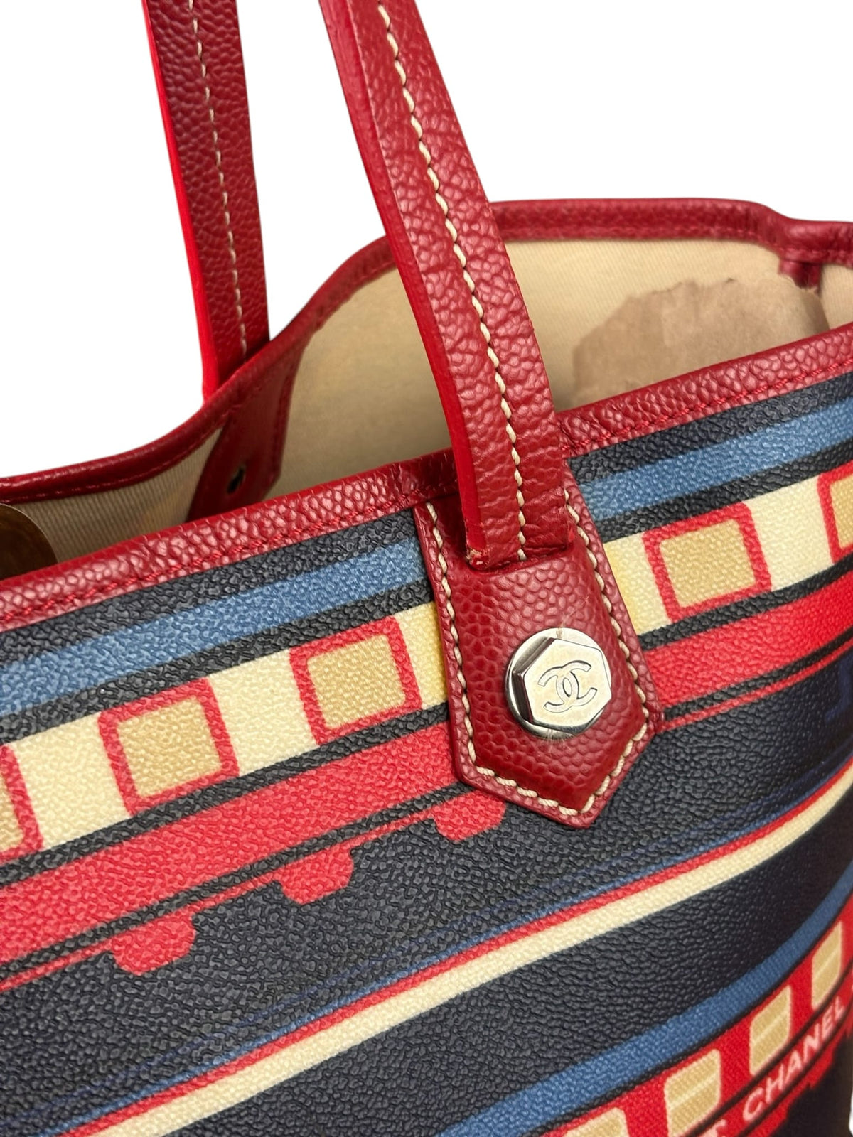 Chanel Colorblock Caviar Le Train Station Tote 2006