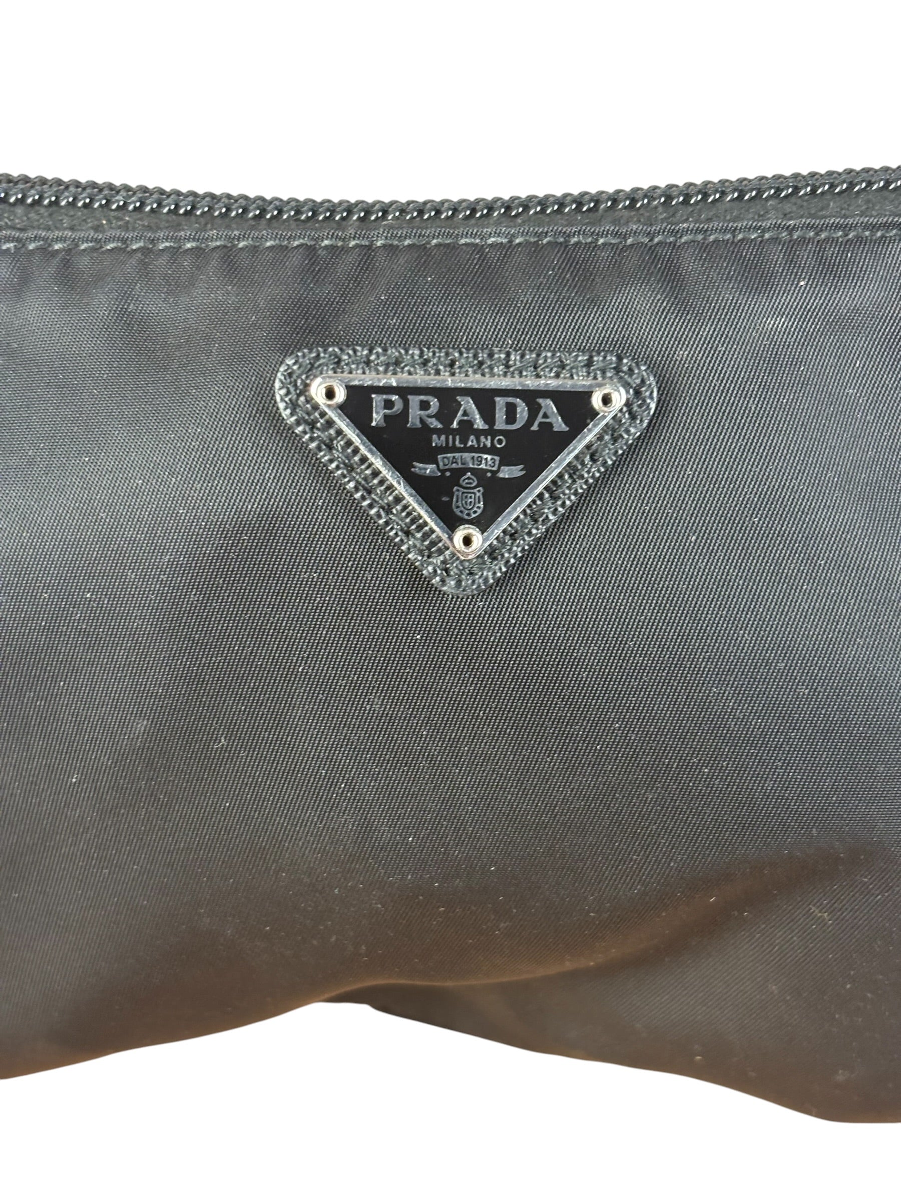 Prada Black Nylon Pouch