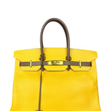 Hermes Birkin 35 Cushvel Havana x Jaune