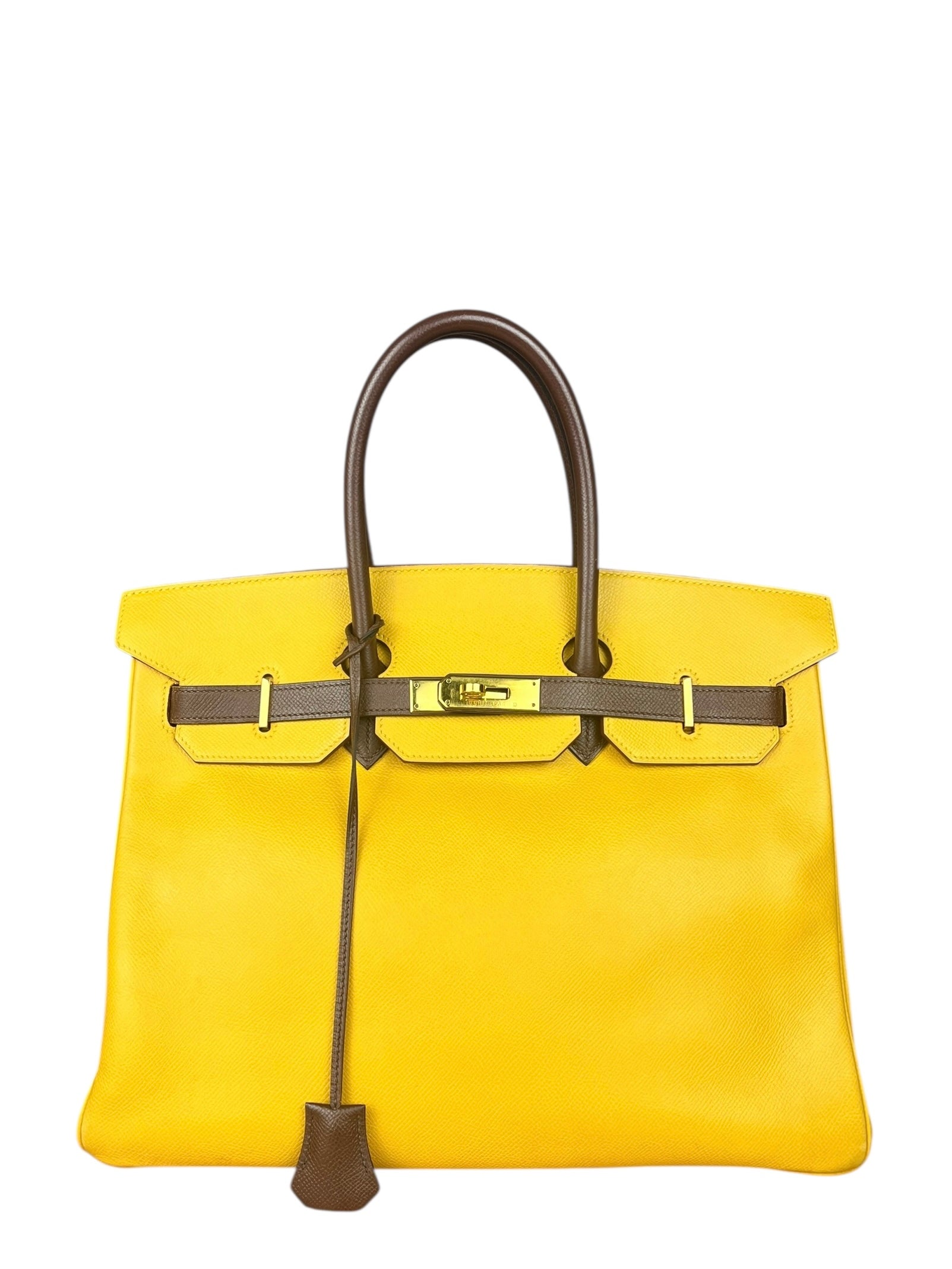 Hermes Birkin 35 Cushvel Havana x Jaune