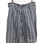 Dries Van Noten Striped Linen Shorts Navy