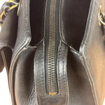 Chanel Vintage Black Calfskin Front Pocket Tote 1997