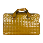 Chanel Vintage Patent Chocolate Bar Bowler Bag