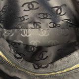 Chanel Black Chevron Leather Chain Camera Shoulder Bag 2000-2002