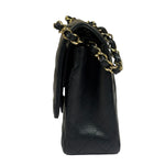 Chanel Black Quilted Caviar Double Flap Bag 2012