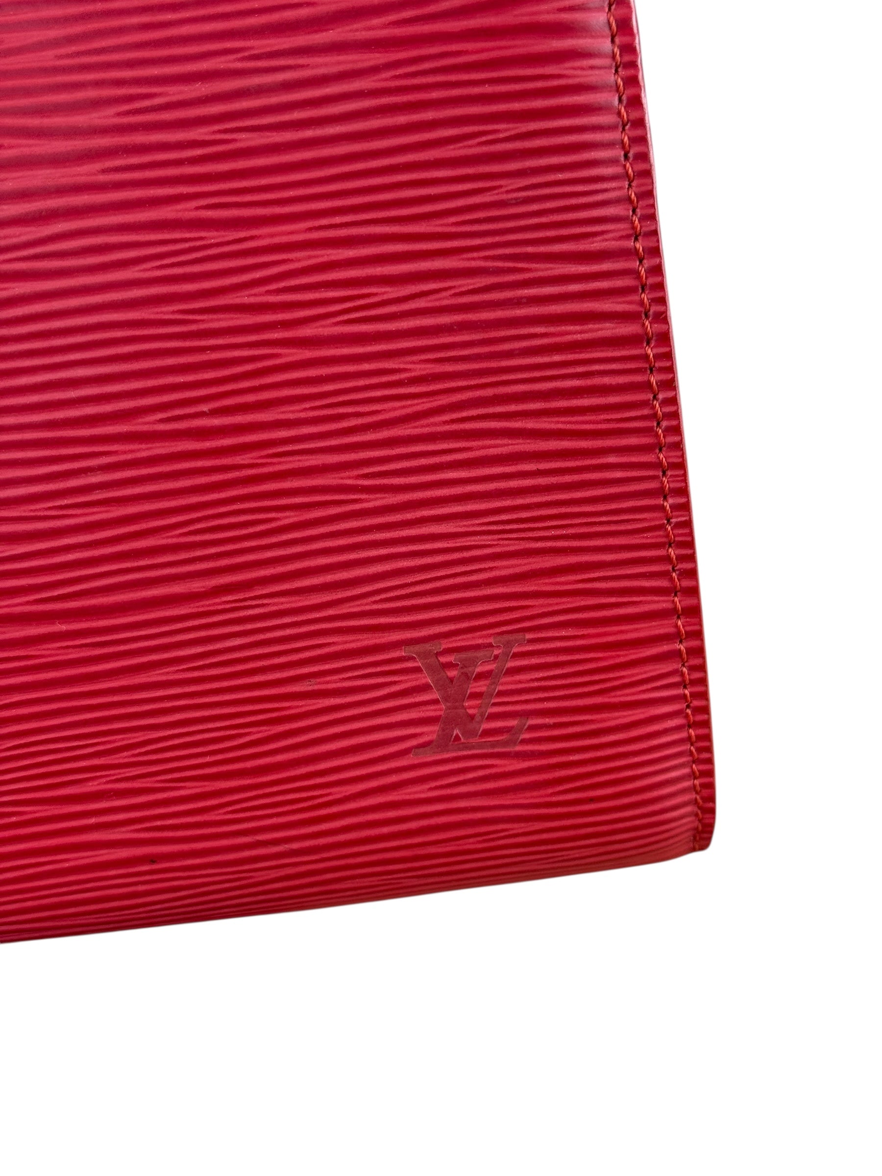 Louis Vuitton Red Epi Leather Pochette