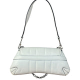 Gucci White Horsebit Vertical Quilted Leather Shoulder Bag