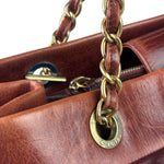 Chanel Bi-Color Burgundy Quilted Soft Elegance Tote 2014